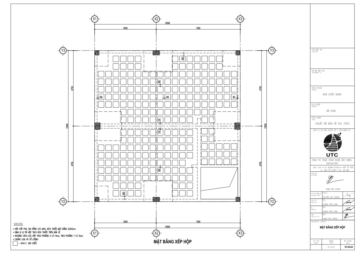 Mặt bằng xếp hộp