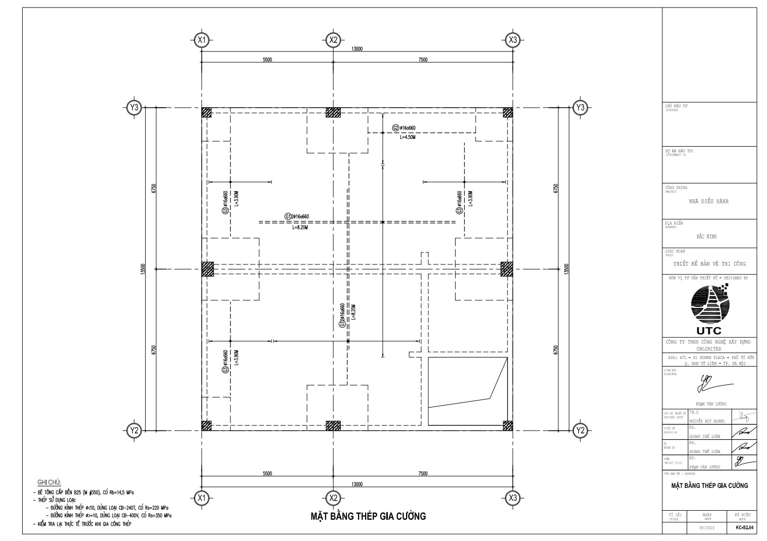 Mặt bằng thép gia cường