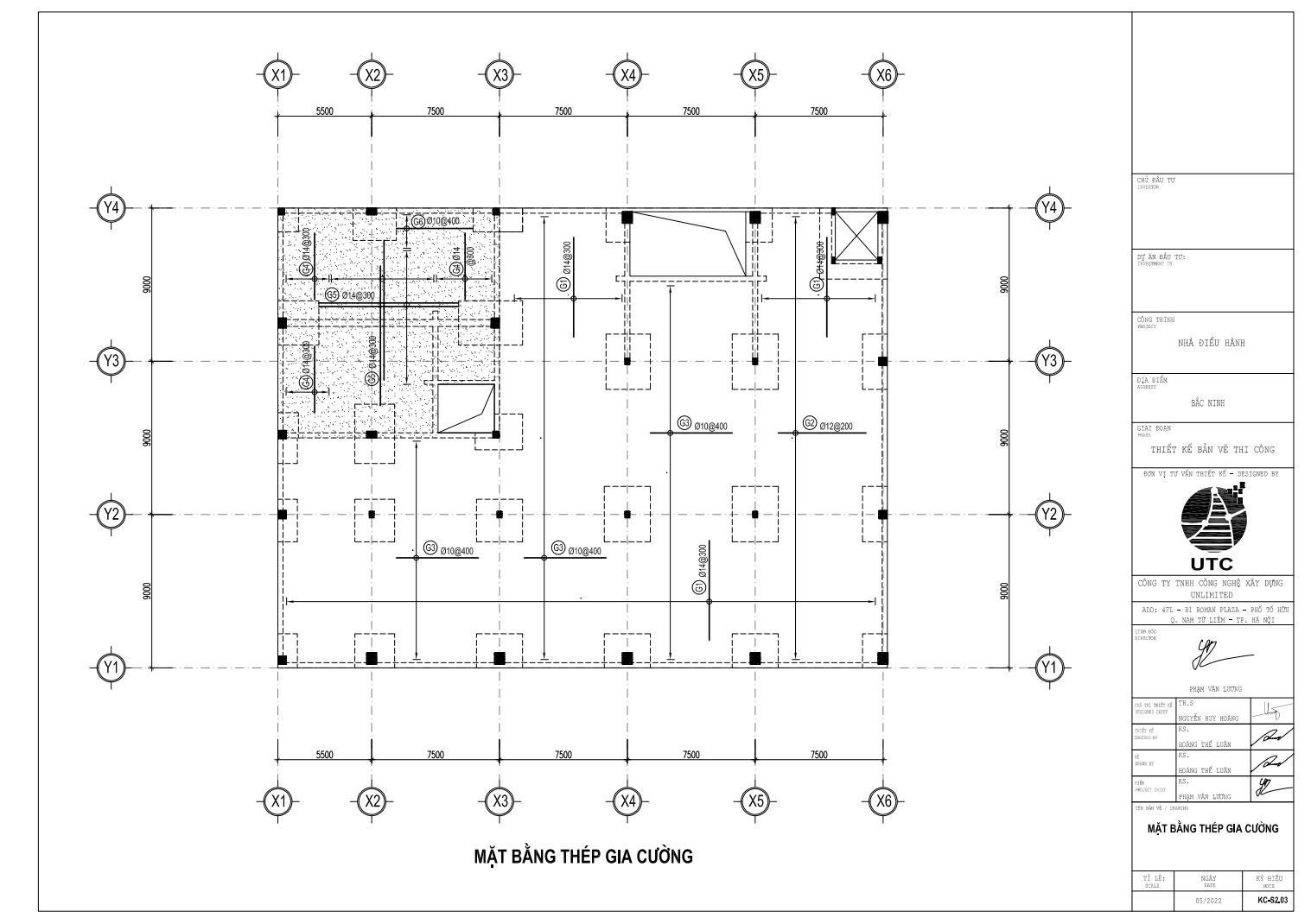 Mặt bằng thép gia cường